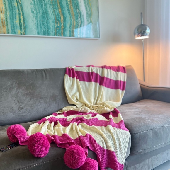 100% cotton Knit throw - Picture 2 of 11